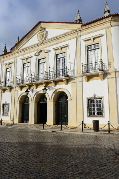 Σπίτι Προσόψεις Και Πελαργοί Στο Φάρο Πορτογαλία — Φωτογραφία Αρχείου