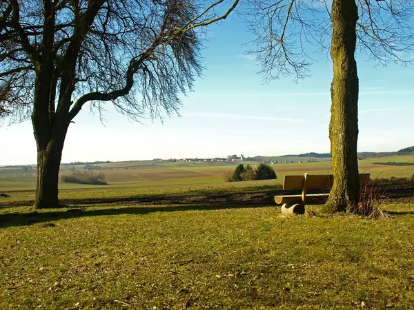 Widok Pole Krajobrazu — Zdjęcie stockowe