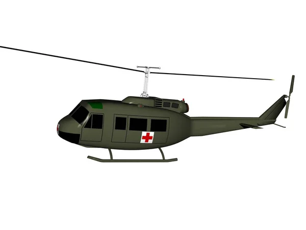 Helikopterplan Flygtransport — Stockfoto