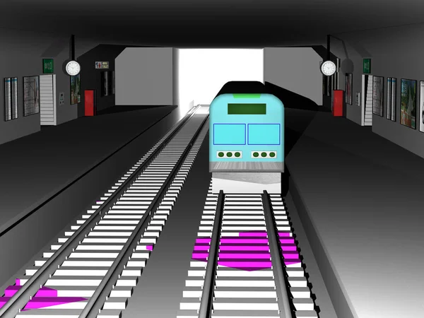 地下鉄の駅で — ストック写真