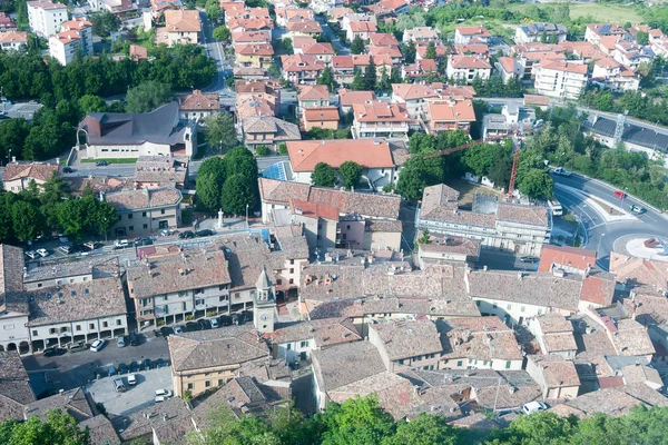 Repubblica Indipendente San Marino Paesaggio Urbano Estivo — Foto Stock