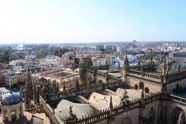 Vista Para Cidade Sevilla Cidade Espanhola Região Autônoma Andalusia — Fotografia de Stock