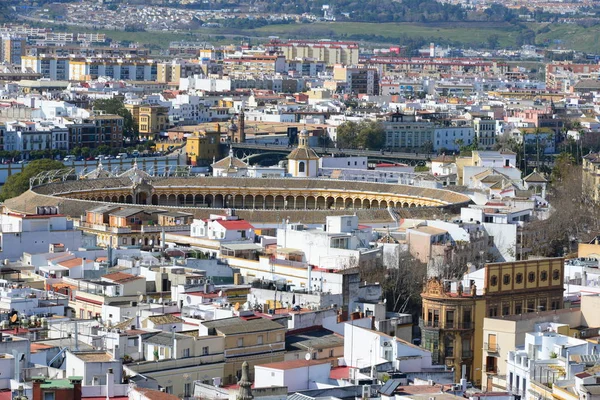 Endülüs Özerk Bölgesinde Spanya Nın Sevilla Kentindeki Şehir Manzarası — Stok fotoğraf