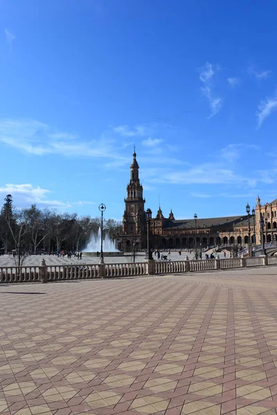 Plac Główny Główny Plac Sewilli Hiszpańskim Mieście Autonomicznym Regionie Andaluzja — Zdjęcie stockowe