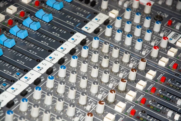 Sound Mixer Control Panel — Stock Photo, Image