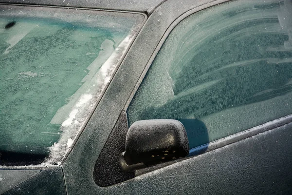 Biltvätt Snön — Stockfoto