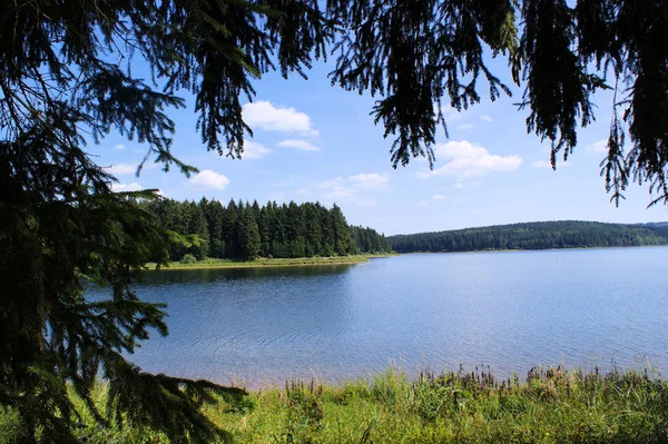 Sielankowy Krajobraz Erzgebirge — Zdjęcie stockowe