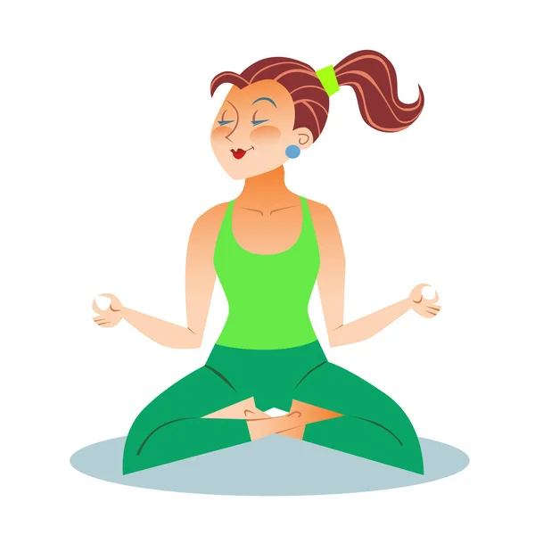Yoga Una Mujer Adulta Una Niña Sentada Meditando Posición Del — Foto de Stock
