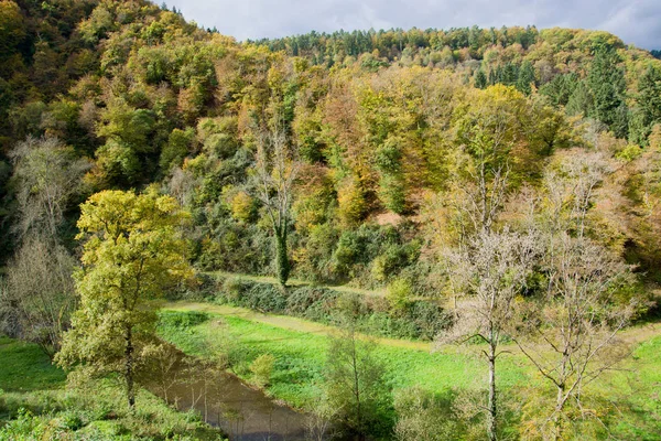 Niskie Pasmo Górskie Eifel Zachodnich Niemczech Wschodniej Belgii — Zdjęcie stockowe