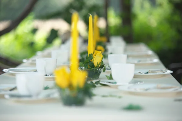 Festive Table Garden — Stock Photo, Image