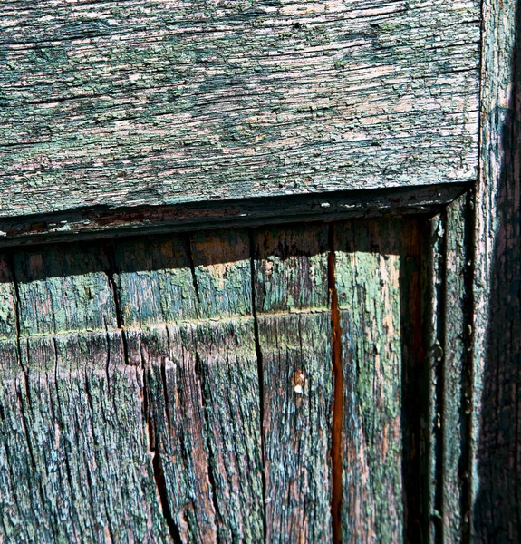Pedaço Verde Madeira Marrom Batedor Porta Madeira Cairate Varese Itália — Fotografia de Stock