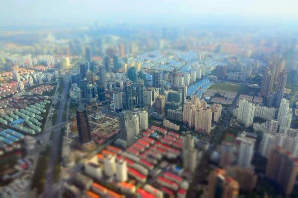 Vista Panorámica Majestuosa Ciudad Urbana —  Fotos de Stock