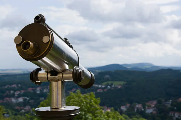 Belvedere Telescopio Binocolo Turistico — Foto Stock