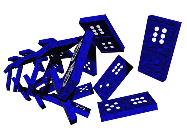 Gioco Domino Pezzi Gioco Domino — Foto Stock