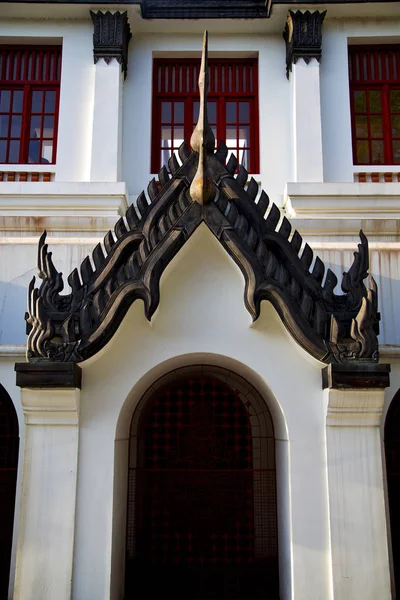 Asien Bangkok Temple Thailand Abstrakt Korsfärger Tak Wat Och Färger — Stockfoto