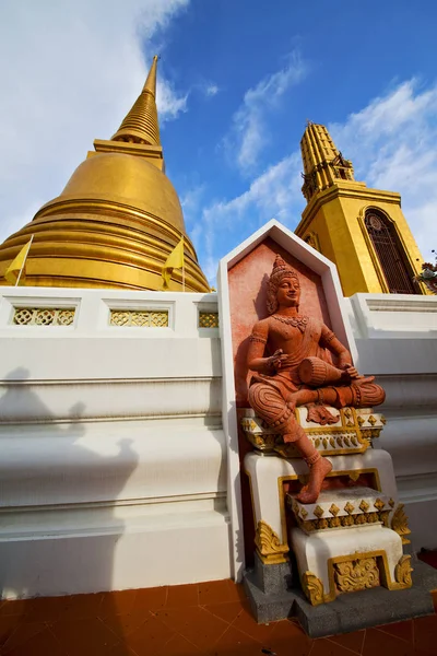 Азія Бангкок Храмі Таїланд Абстрактні Хрест Кольори Даху Вода Кольори — стокове фото