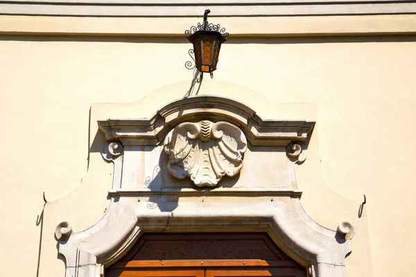 Церква Двері Італії Ломбардія Стовпець Milano Старі Закриті Цегла — стокове фото