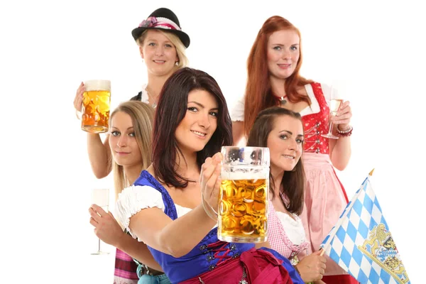 Friends Bavarian Costume — Stock Photo, Image