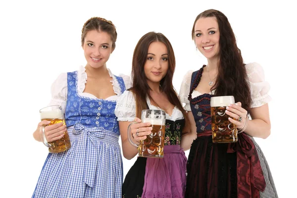 Баварська Дівчина Пивом — стокове фото
