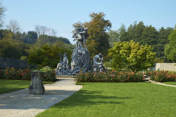 Monastero Giardino Ebrach Steigerwald Franconia Superiore Bavaria — Foto Stock