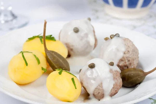 Köstliches Gekochtes Abendessen Aus Nächster Nähe — Stockfoto