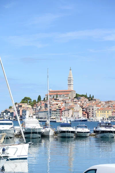 Rovinj Ship Boat Boats Ships Harbour Istria Meditergroundwater Maritime Peninsula — 图库照片