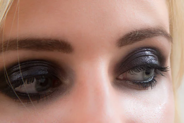 Κατασκευασμένα Μάτια Από Γυναίκα Καλλυντικά — Φωτογραφία Αρχείου