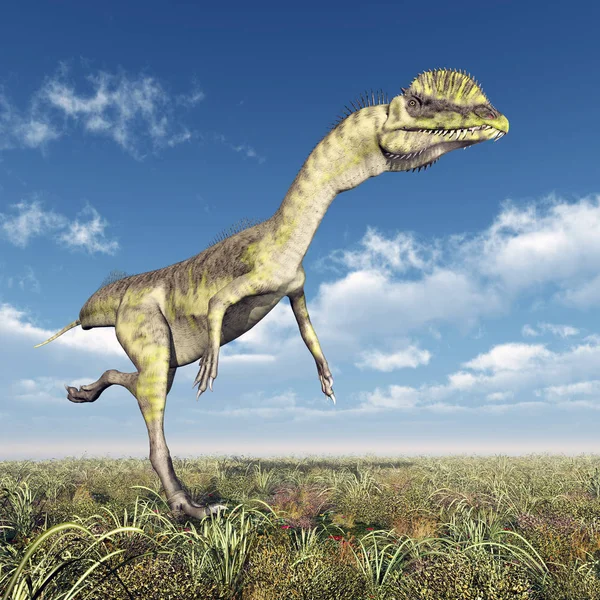 Computer Generated Illustration Dinosaur Dilophosaurus — Stock Photo, Image