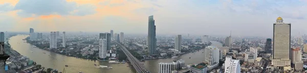 Skyline Des Stadtbildes Urbanen Bangkok Der Hauptstadt Thailands — Stockfoto
