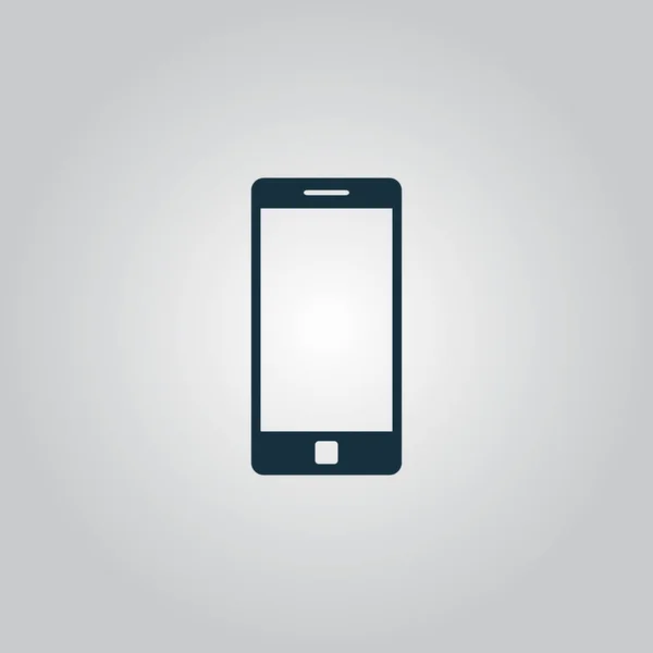 Gadget Mobile Icona Web Piatta Segno Pulsante Isolato Sfondo Grigio — Foto Stock