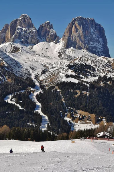 Malowniczy Widok Majestatyczny Krajobraz Dolomitów Włochy — Zdjęcie stockowe