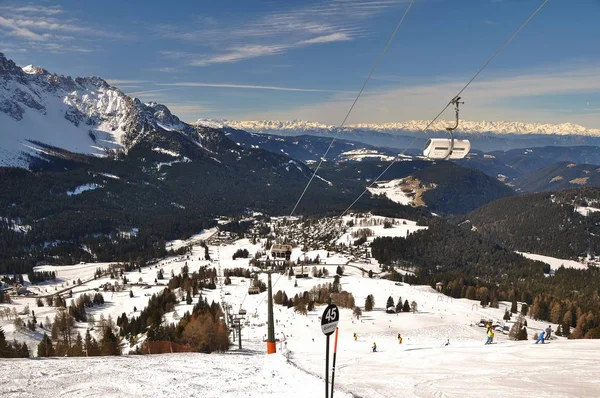 Vue Panoramique Sur Majestueux Paysage Dolomites Italie — Photo