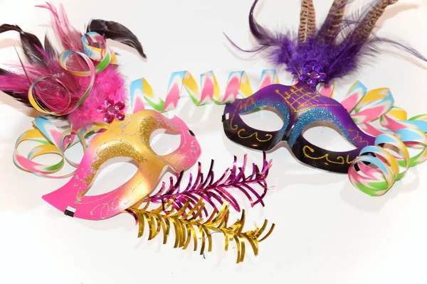 Venetian Masks Carnival Party — Stock Photo, Image