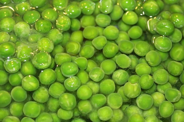 Zelený Hrášek Vodě Detailu — Stock fotografie