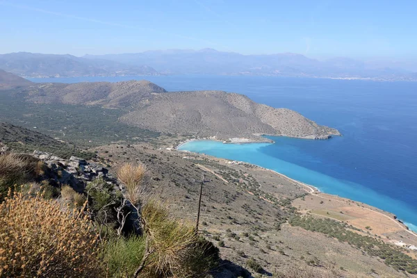 Costa Norte Creta Costa Agios Nikolaos Costa Noreste Grecia Mar —  Fotos de Stock