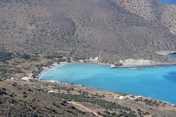Costa Norte Creta Costa Aghios Nikolaos Costa Noreste Griego Mar — Foto de Stock