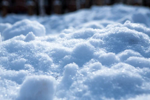 白色雪花背景 粗糙的雪纹理图案 — 图库照片