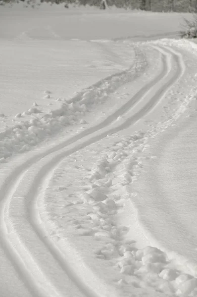 Blick Auf Eine Winterszene — Stockfoto