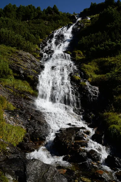 Waterval Waterval Stubai Stubai Alpen Alpen Tirol Oostenrijk Berg Bergen — Stockfoto