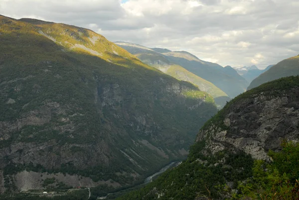 Noruega Sobre Naturaleza Paisaje Fondo — Foto de Stock