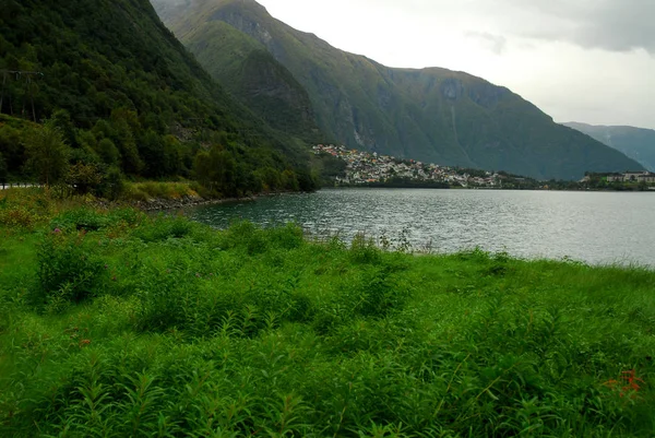 Noruega Sobre Naturaleza Paisaje Fondo — Foto de Stock