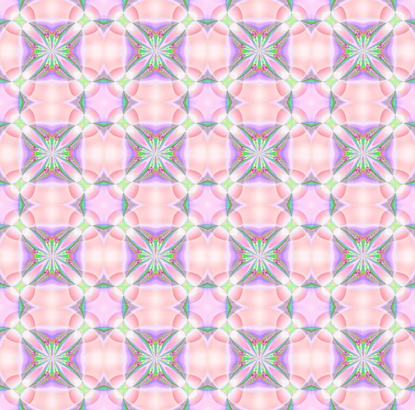 Abstraktní Šachovnicové Grafické Pozadí Nekonečný Růžovo Fialový Květinový Vzor — Stock fotografie