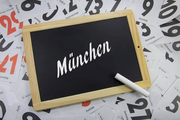Munich Γραμμένο Πίνακα — Φωτογραφία Αρχείου