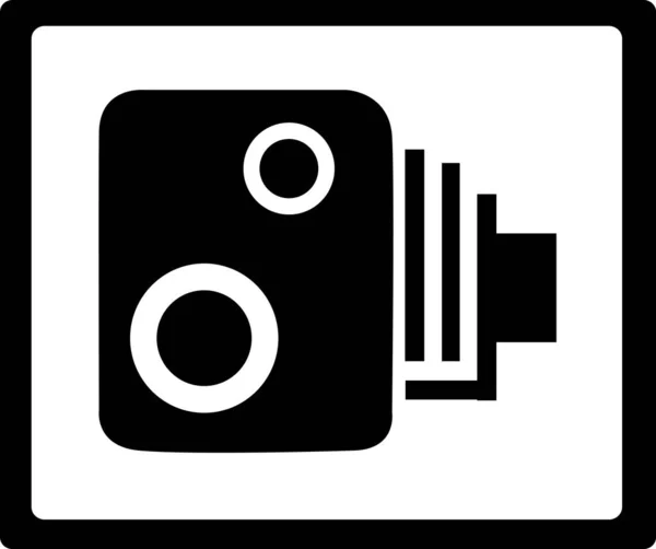 Geleneksel Bir Hız Kamerası Tüm Sürücülerin Felaketi — Stok fotoğraf
