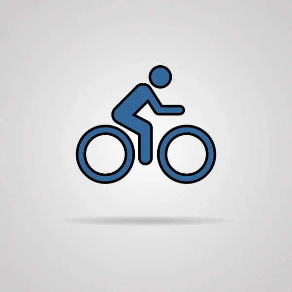 Cycling Graphic Symbol Shadow Illustration Eps10 — Stock Photo, Image