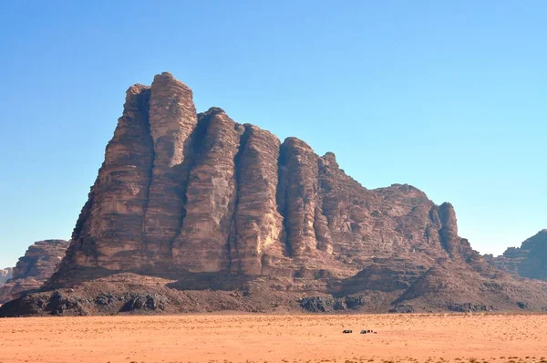 Jordan Sedm Pilířů Moudrosti Wadi Rumu — Stock fotografie