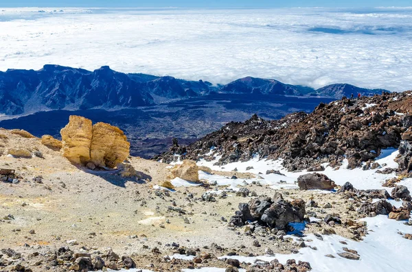 Toppen Berget Teide Tenerife Spanien — Stockfoto