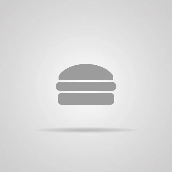 Hamburger Web Icon Gray Background Eps10 — Stock Photo, Image
