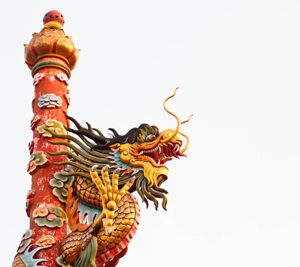 Китайская Статуя Дракона — стоковое фото