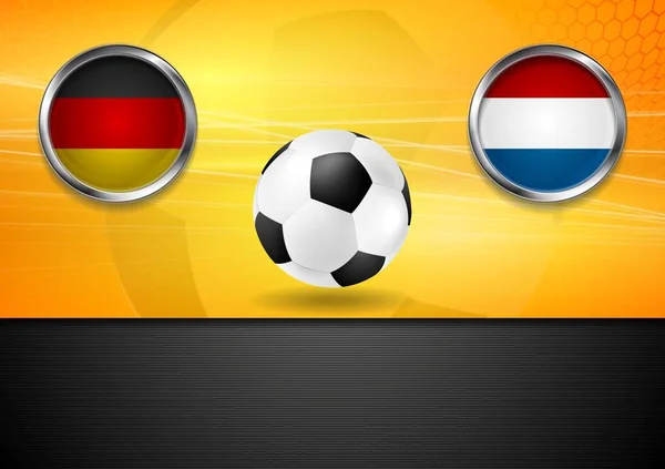 最終的なベクトルのフットボール ドイツとオランダ ブラジル 2014 — ストック写真